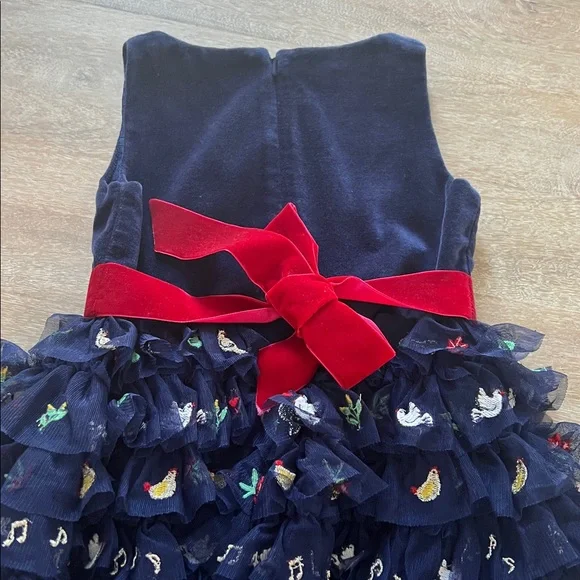 mini Boden 12 days of Christmas dress 4/5 EUC